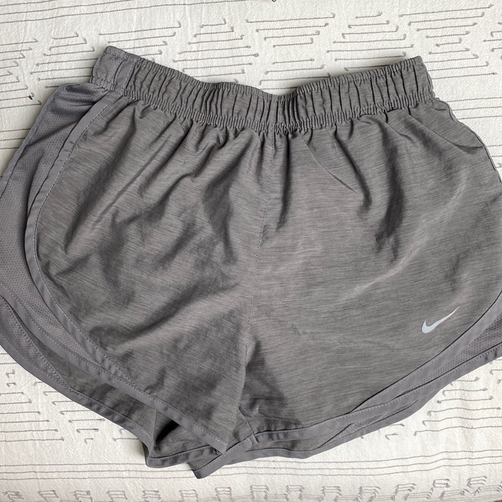 Grey running shorts